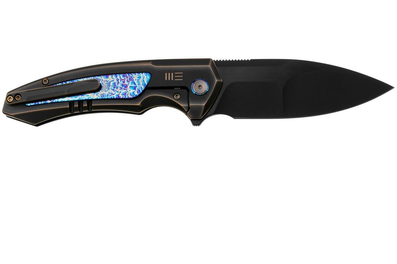 WE Knife Hyperactive WE23030-4 Black Brushed Vanax, Bronze/Black Titanium Flamed Titanium, zakmes