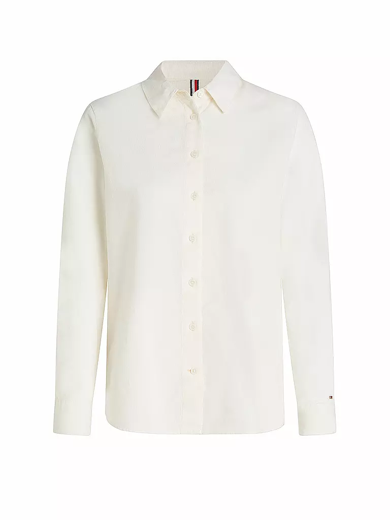 TOMMY HILFIGER Cordbluse  weiss