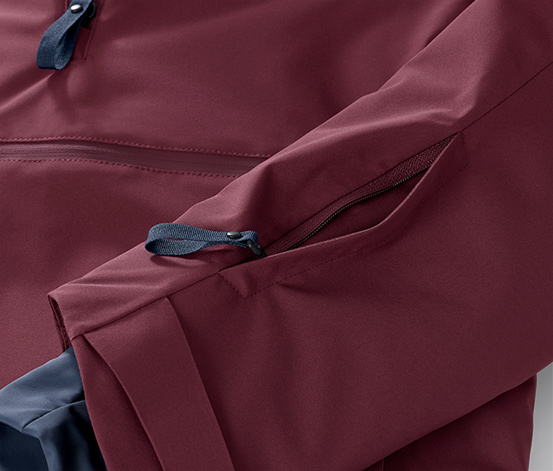 Halfzip-Skijacke, bordeaux