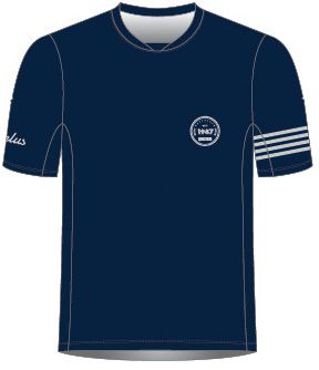 1987 TEAM Herren-Kurzarmshirt  dunkelblau  M