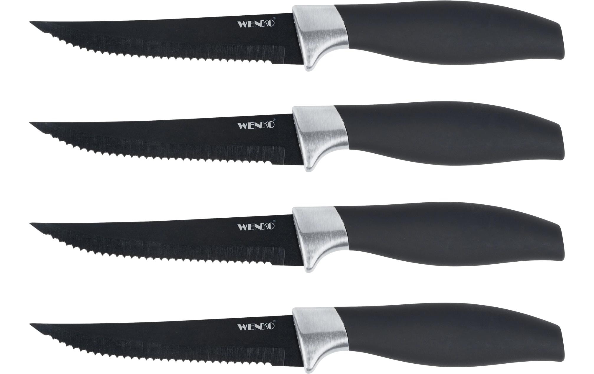 Steakmesser-Set Otis 4 Stück, SchwarzSteakmesser