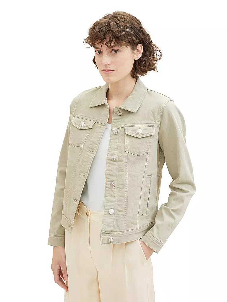 TOM TAILOR Jeansjacke grün