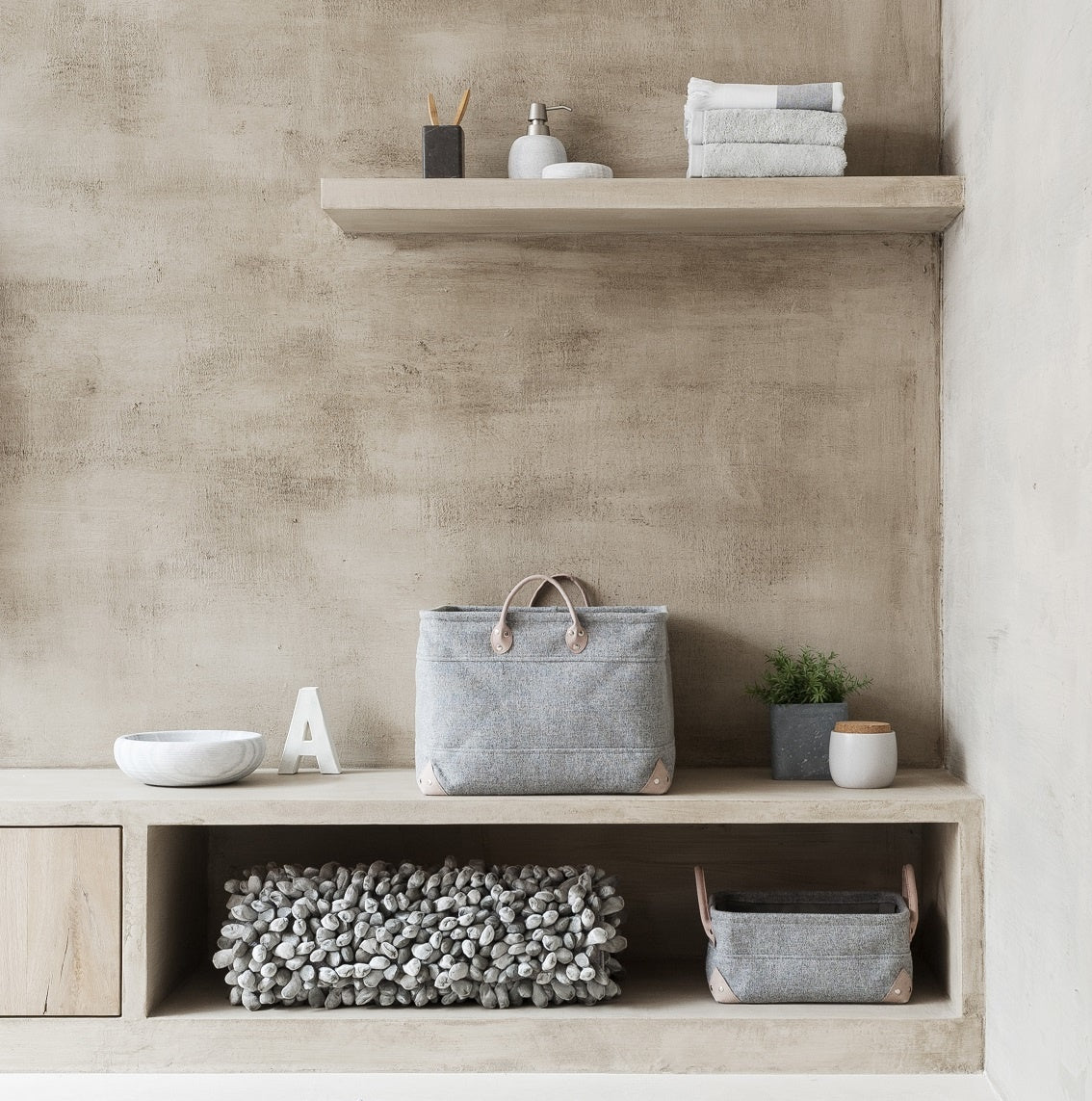 Rocca Badmat Silver Grey | 70 x 120 cm | Grijs | Katoen | Polyester