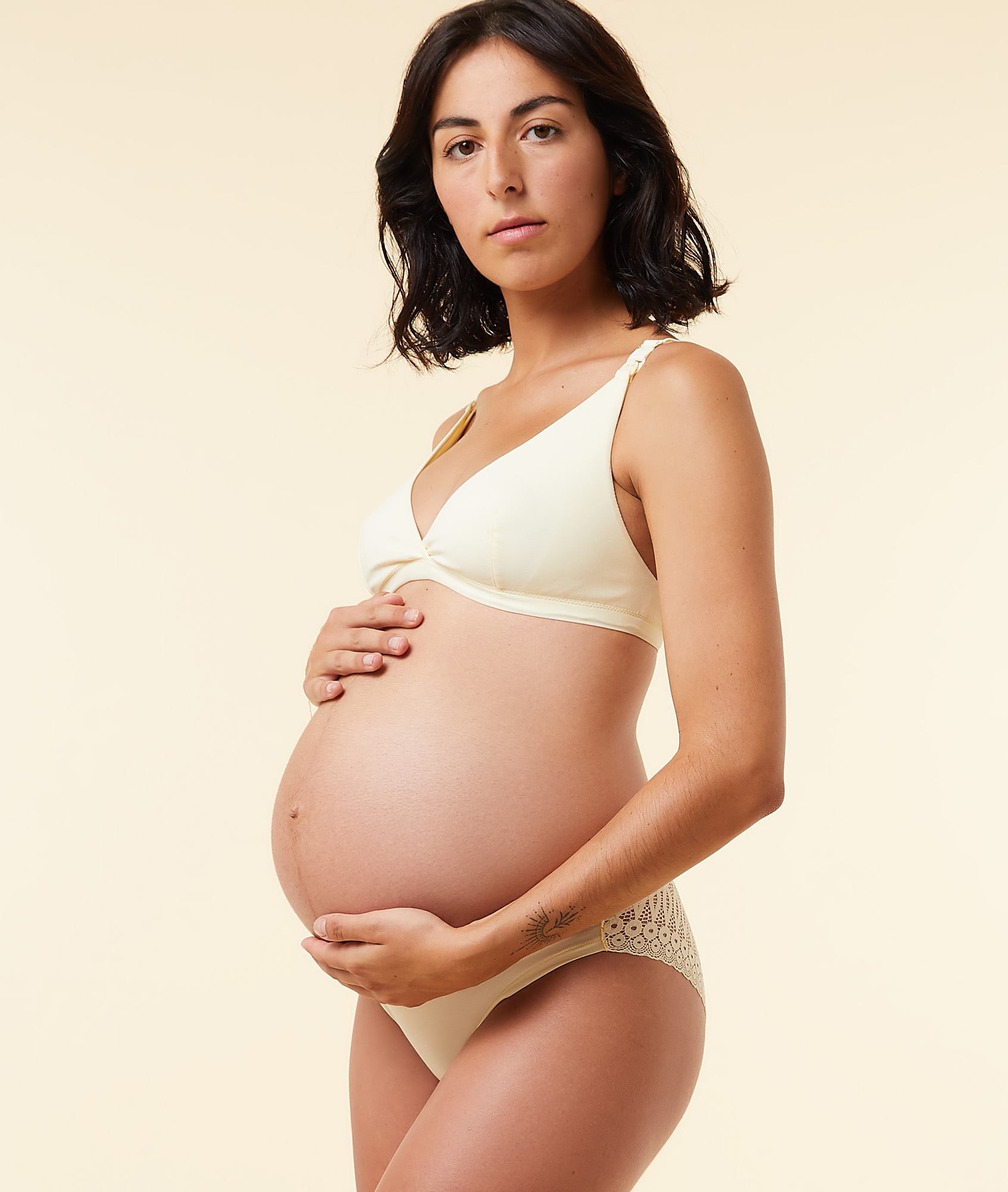 Culotte en coton biologique et dentelle