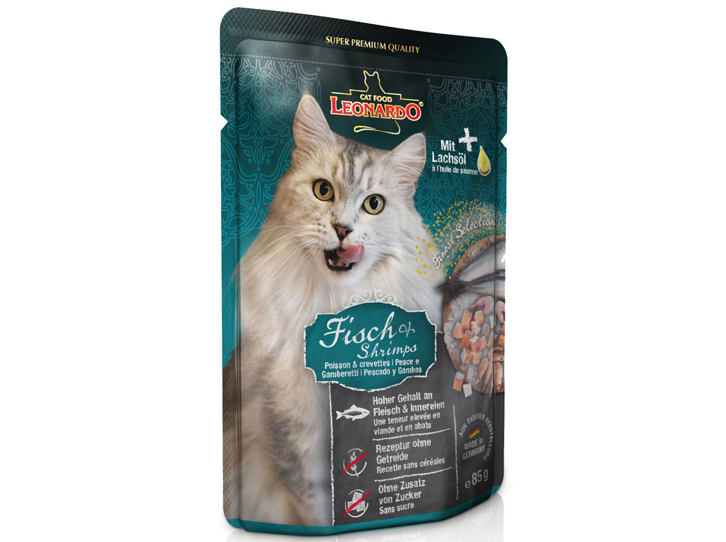 ALIMENTO HUM.GATO BEWITAL LEONARDO F.S.PEIXE/CAMARÃO 85G