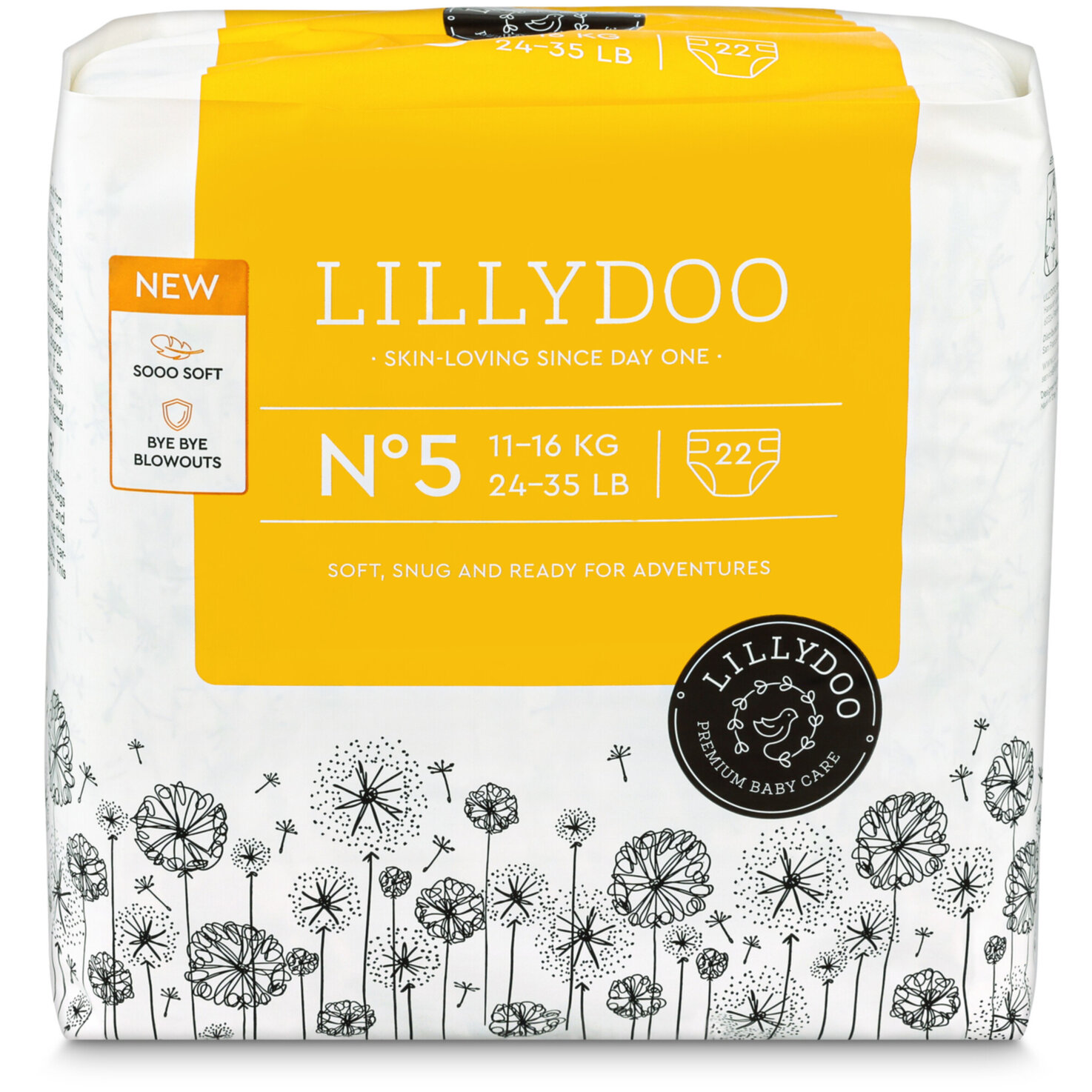 Lillydoo Windeln Junior Grösse 5, 11-16kg, 22 Stück