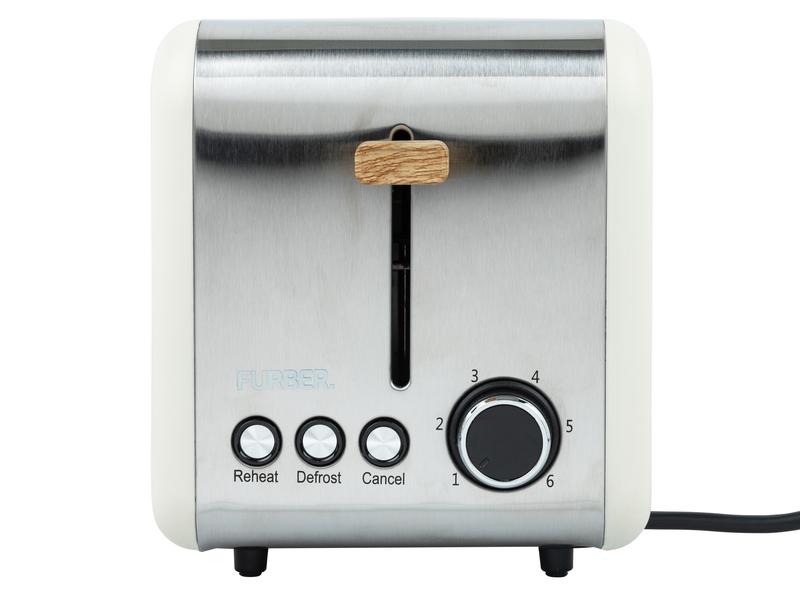 FURBER Toaster Hepburn Beige Gleichzeitiges Rösten von 2 Toastscheiben