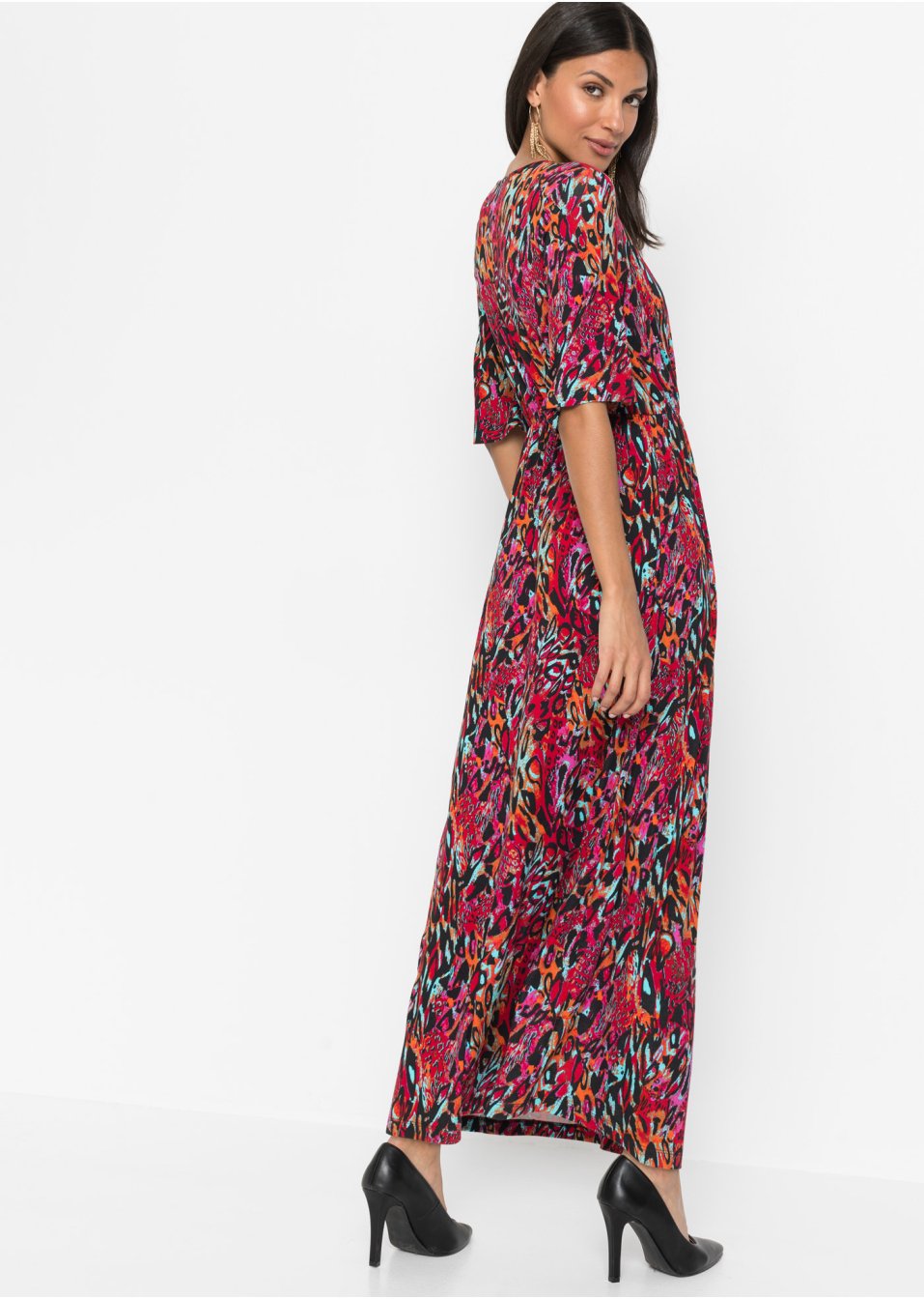 Robe avec décolleté plongeant