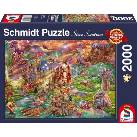 Schmidt Spiele Puzzle - Der Schatz der Drachen 2000 Teile