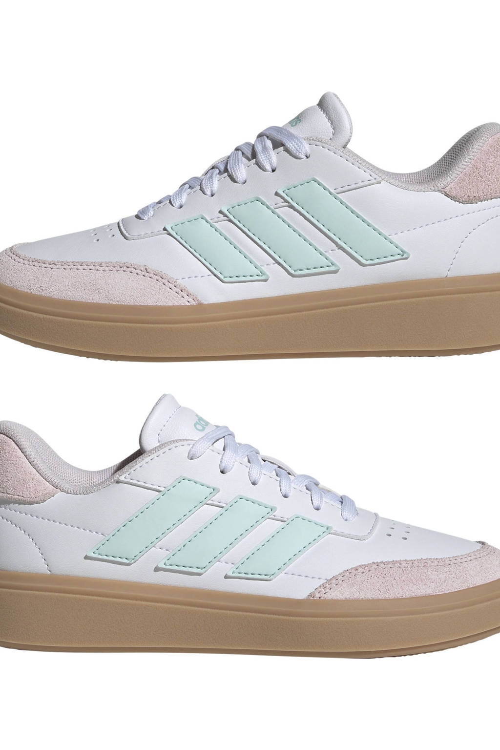 adidas Courtblocksneakers wit/lichroze/gum