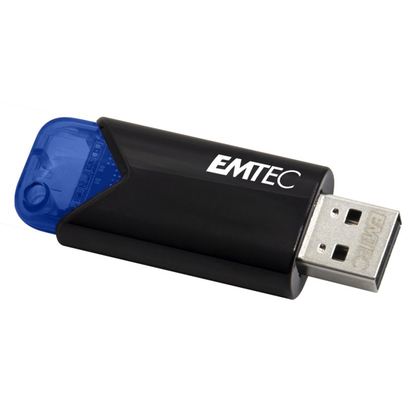 Cle usb emtec 3.2 b110  click easy 32go coloris bleu