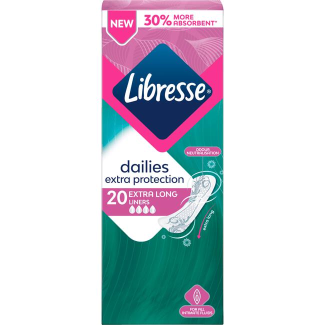 Libresse Dailies inleg Extra Protection Xlong