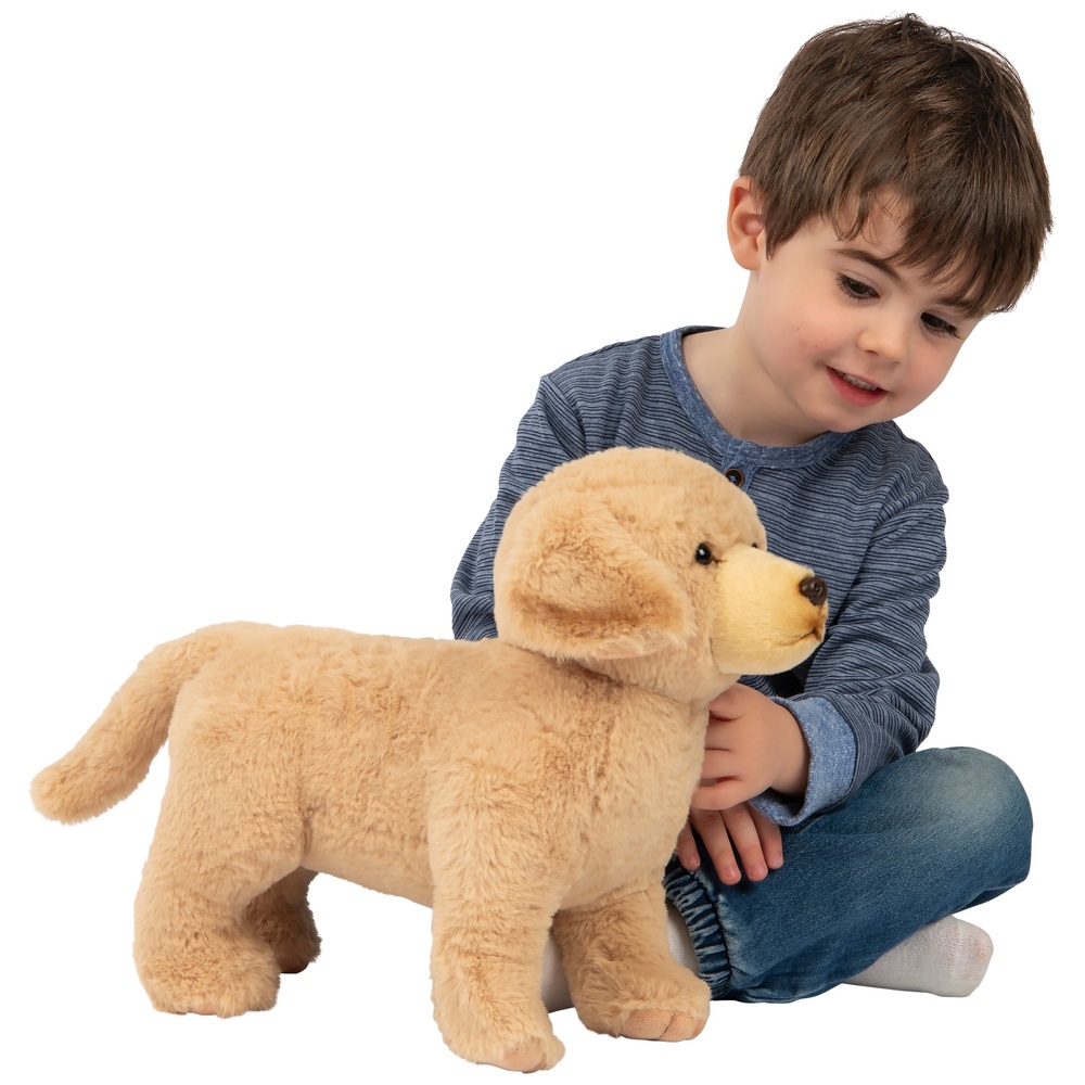 35 cm großes, stehendes Golden-Retriever-Hunde-Plüschtier