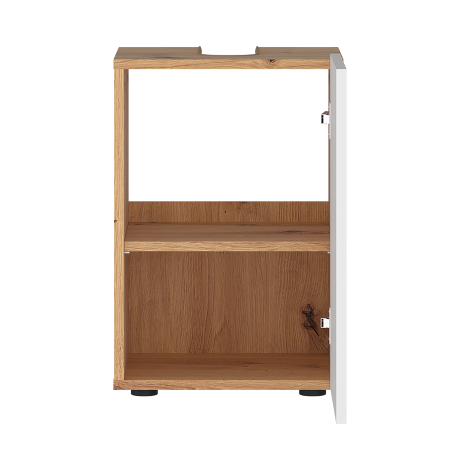 Waschbeckenunterschrank - Artisan Eiche - alpinweiß - 38 cm