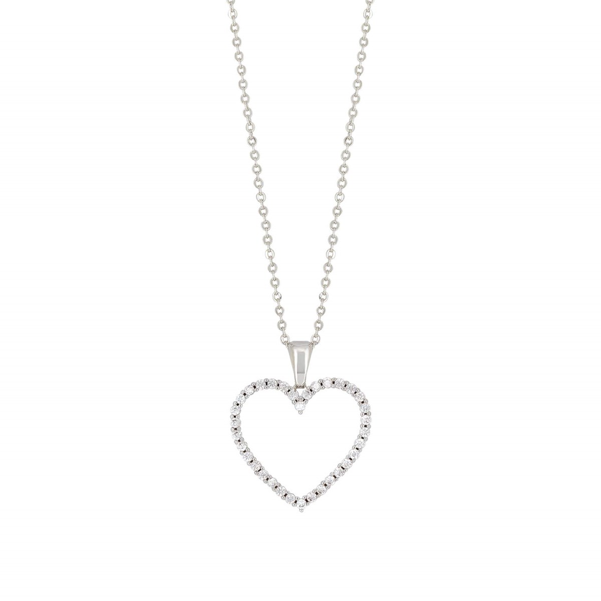 Collier Coeur zircons