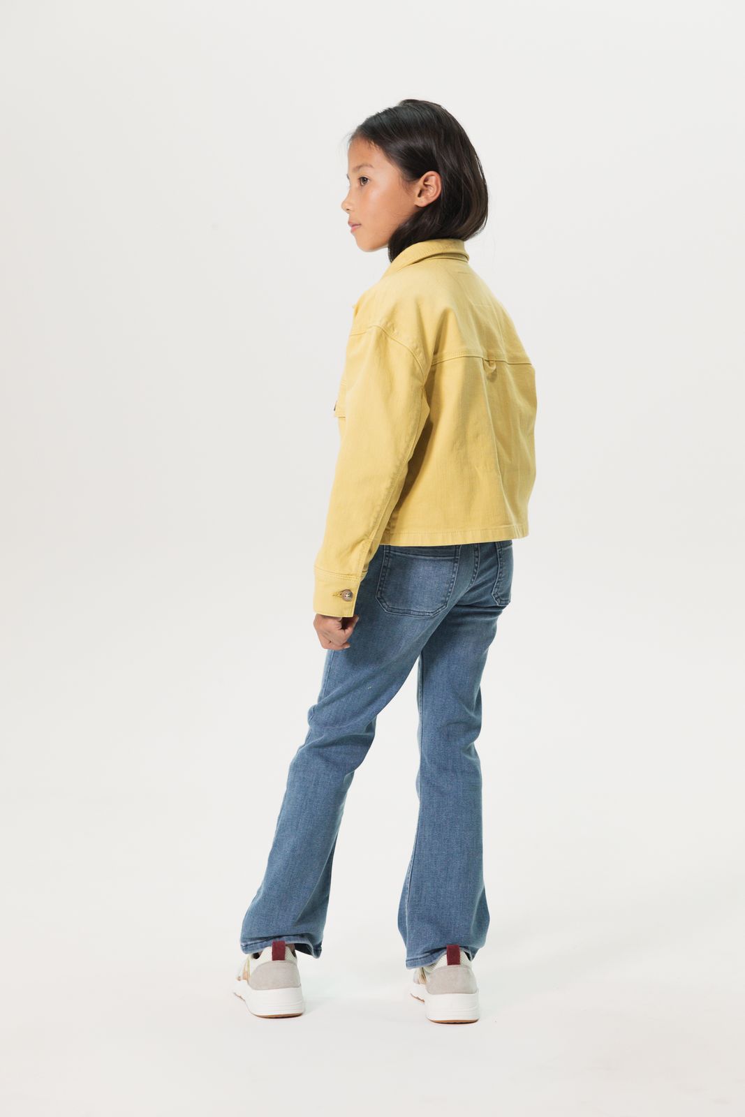 Blauwe flared jeans