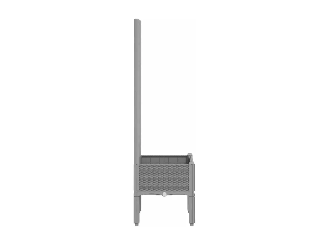 Jardinière bac lit surélevé grise 40 x 40 x 142 cm 02_0038357