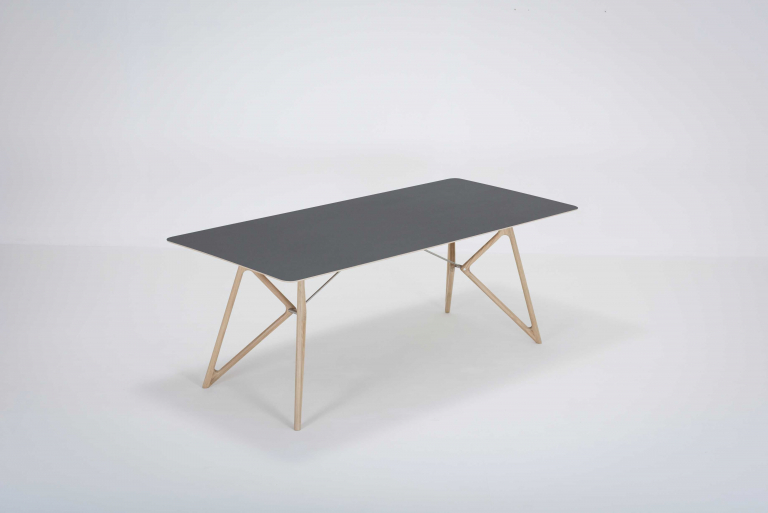 Gazzda Tink Tafel linoleum 200x90 whitewash Dark Olive