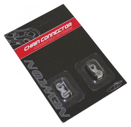 CONNECTEUR DE CHAINE VELO  1-3V. NEWTON ANTI-ROUILLE COMPATIBLE SRAM  (ATTACHE RAPIDE) (BLISTER DE 2 PIECES)