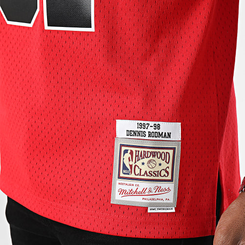 Maillot De Baseball Swingman Road Chicago Bulls Dennis Rodman Rouge