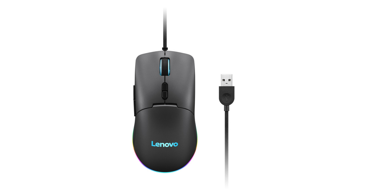 LenovoM210 RGB-gamingmuis  (Zwart, 8000 DPI, RGB)