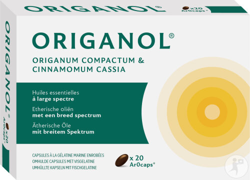 Origanol Duo Huiles Essentielles D'Origan Et De Cannelle 20 Arocaps