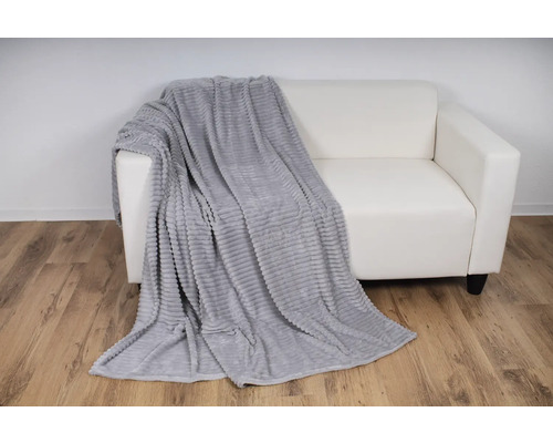 Plaid antraciet grijs bruin 150x200 cm assorti