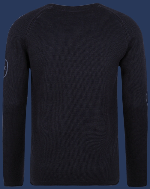 Herren Pullover 008 KoNitC, Darknavy/Indigo
