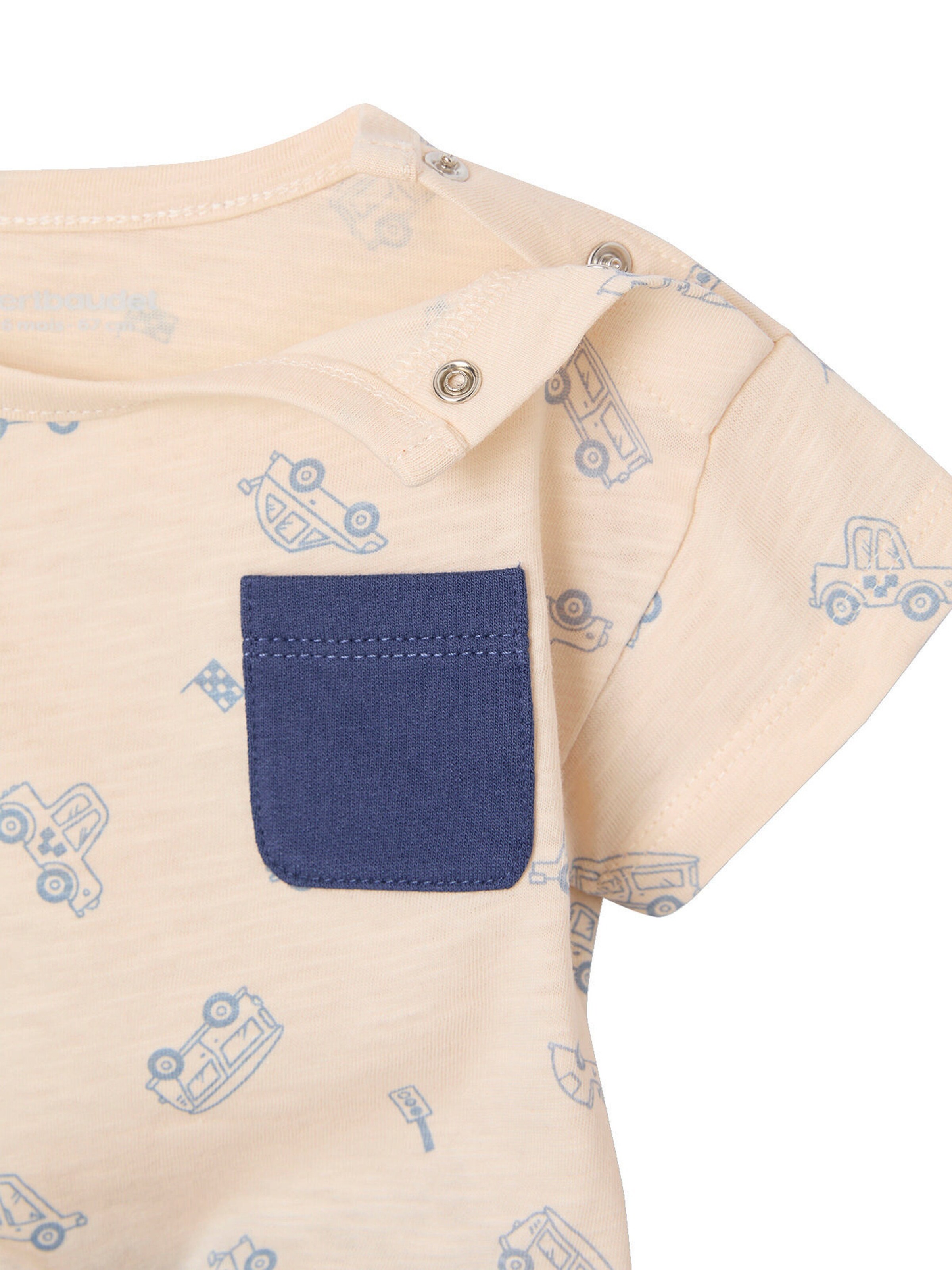 Vertbaudet Baby-Set: T-Shirt & Sweathose indigo-blau