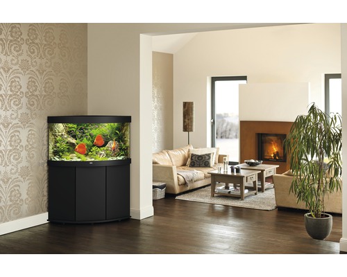 JUWEL Trigon 190 aquarium met LED-verlichting, filter, verwarming (zonder kast), zwart