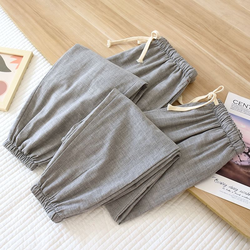 Finlies - Koppel bijpassende harem pyjamabroek met trekkoord in de taille (verschillende ontwerpen)