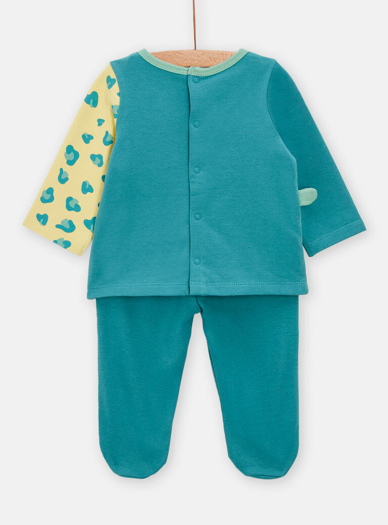 Pyjama turquoise pour bébé garçon