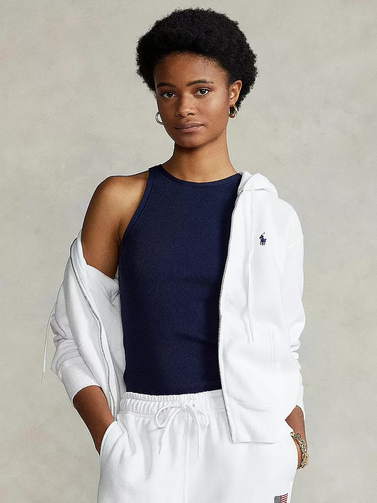 POLO RALPH LAUREN Sweatjacke weiss