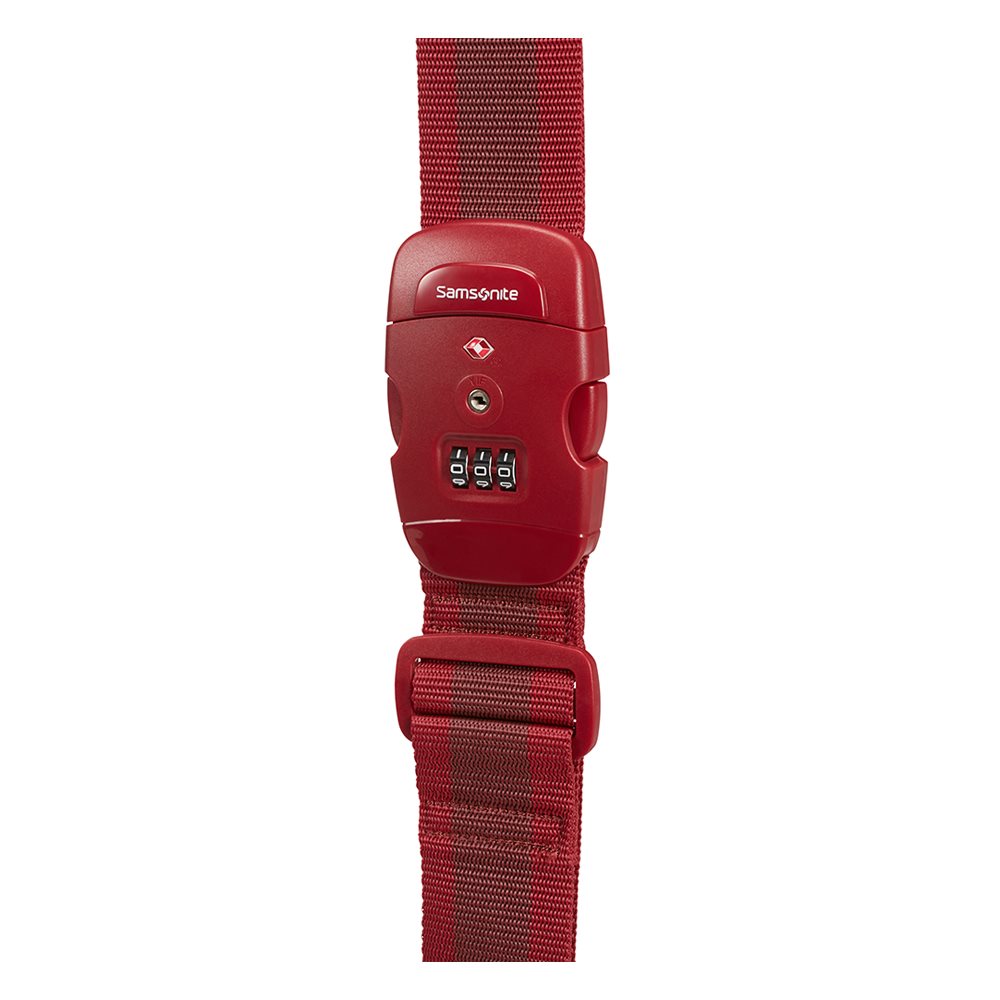 Samsonite Accessoires Luggage Strap/TSA Lock red