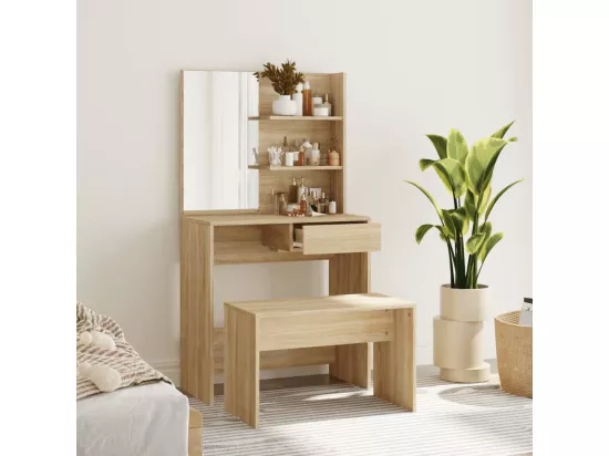 Ensemble de coiffeuse Chêne Sonoma 74,5x40x141 cm