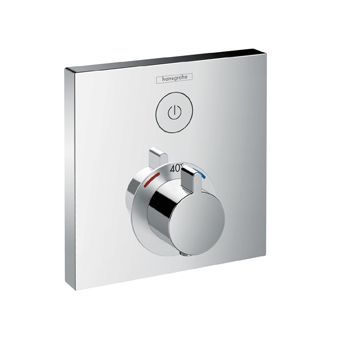 Hansgrohe ShowerSelect afbouwdeel v. inbouwkraan thermostatisch m. 1 stopkraan v. 1 douchefunctie chroom