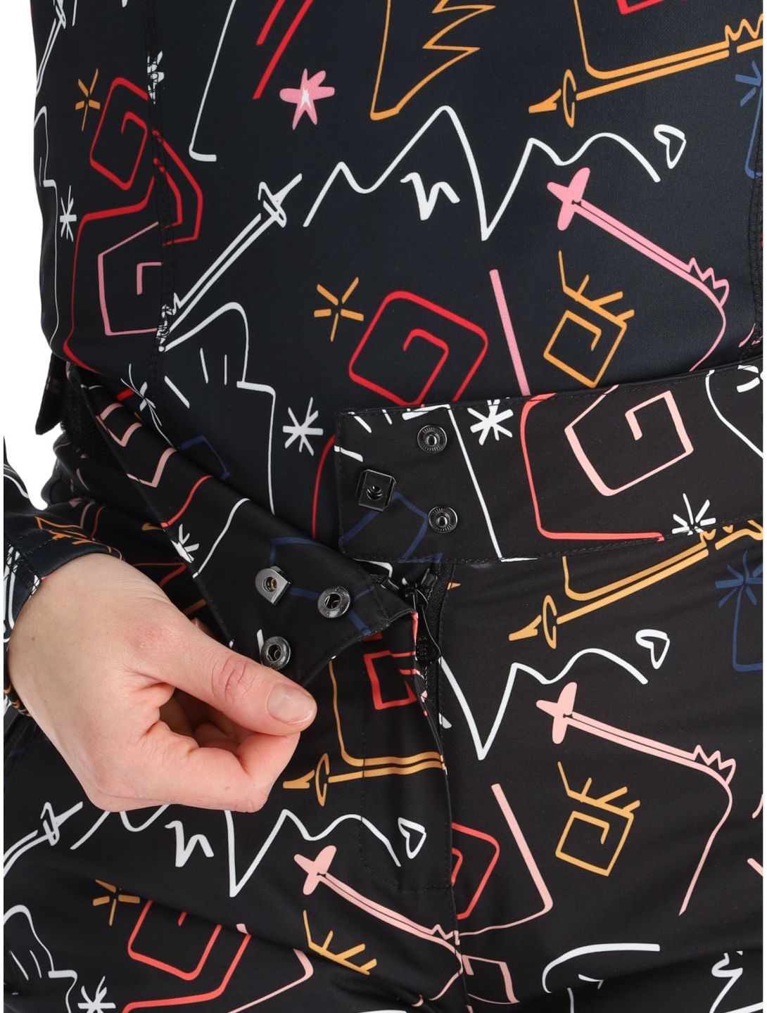 Valgau Print softshell skibroek dames