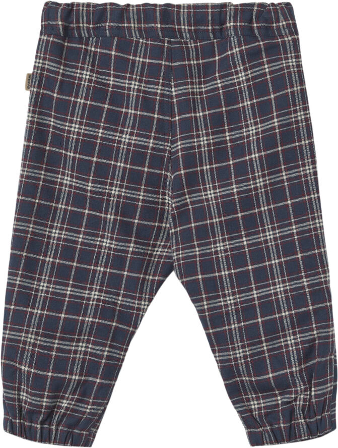Wheat Kjole Elvira Navy check