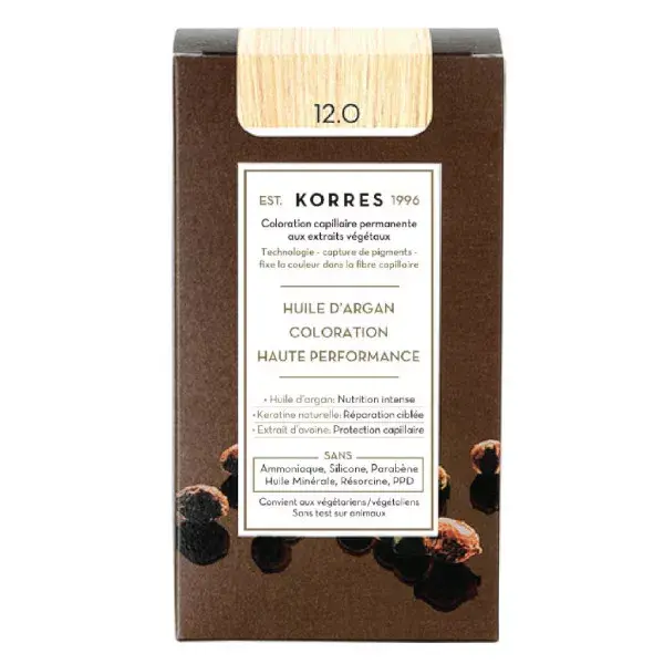 Korres Capillaire Coloration Permanente Blond Spécial 12.0