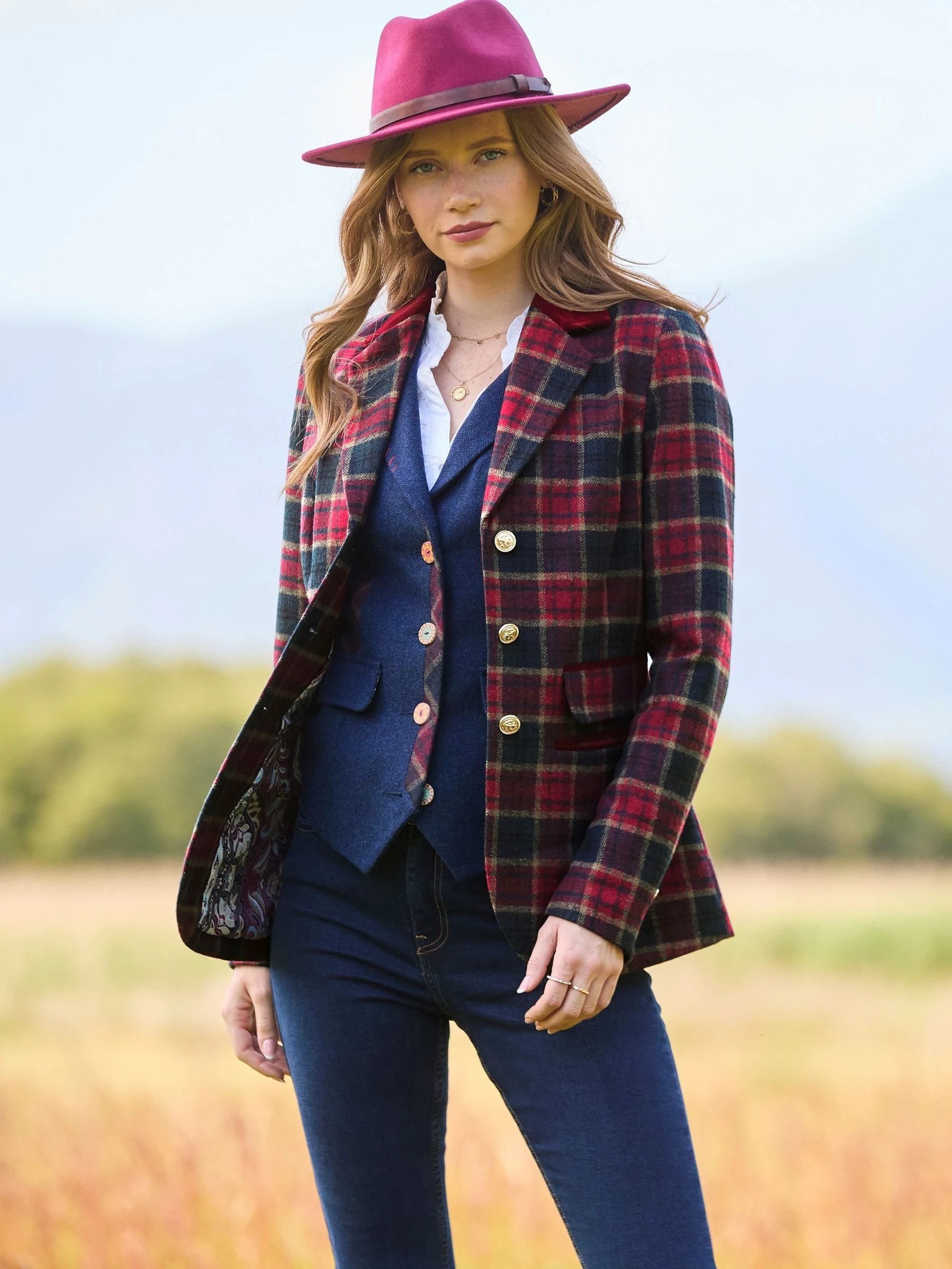 Blauw - Joe Browns Heritage Ruit Blazer