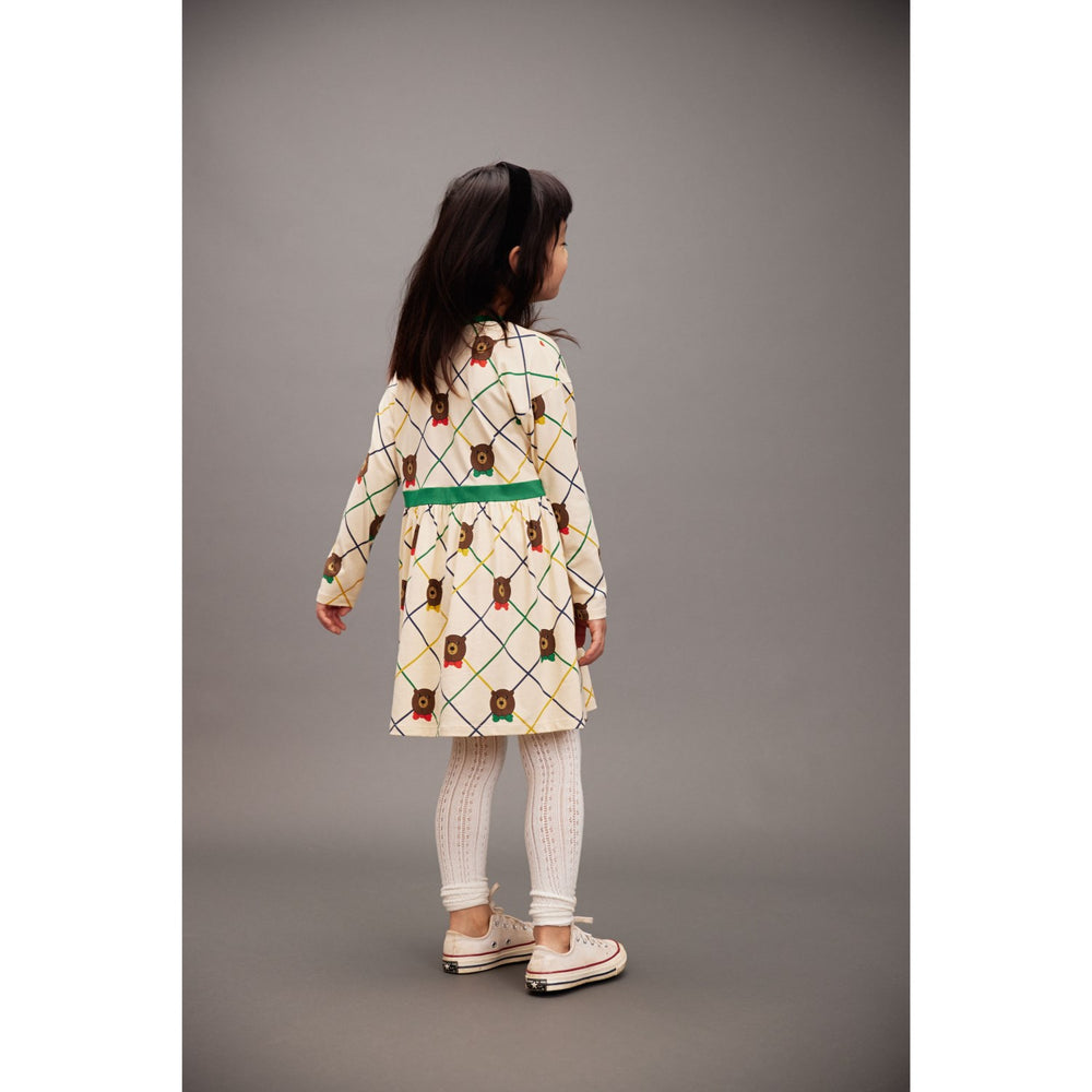 Køb Mini Rodini Off-white Bjørn Check AOP Ls Kjole