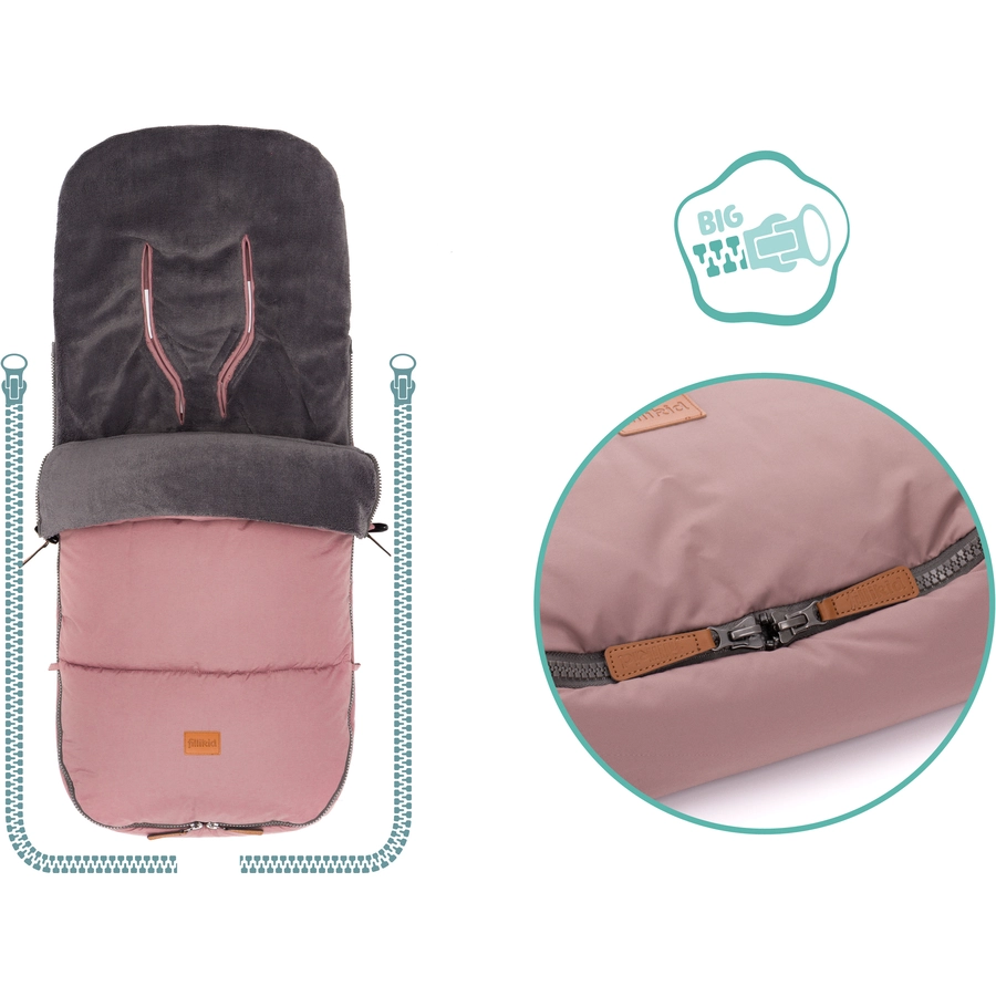 fillikid Winterfußsack Kinley rosé