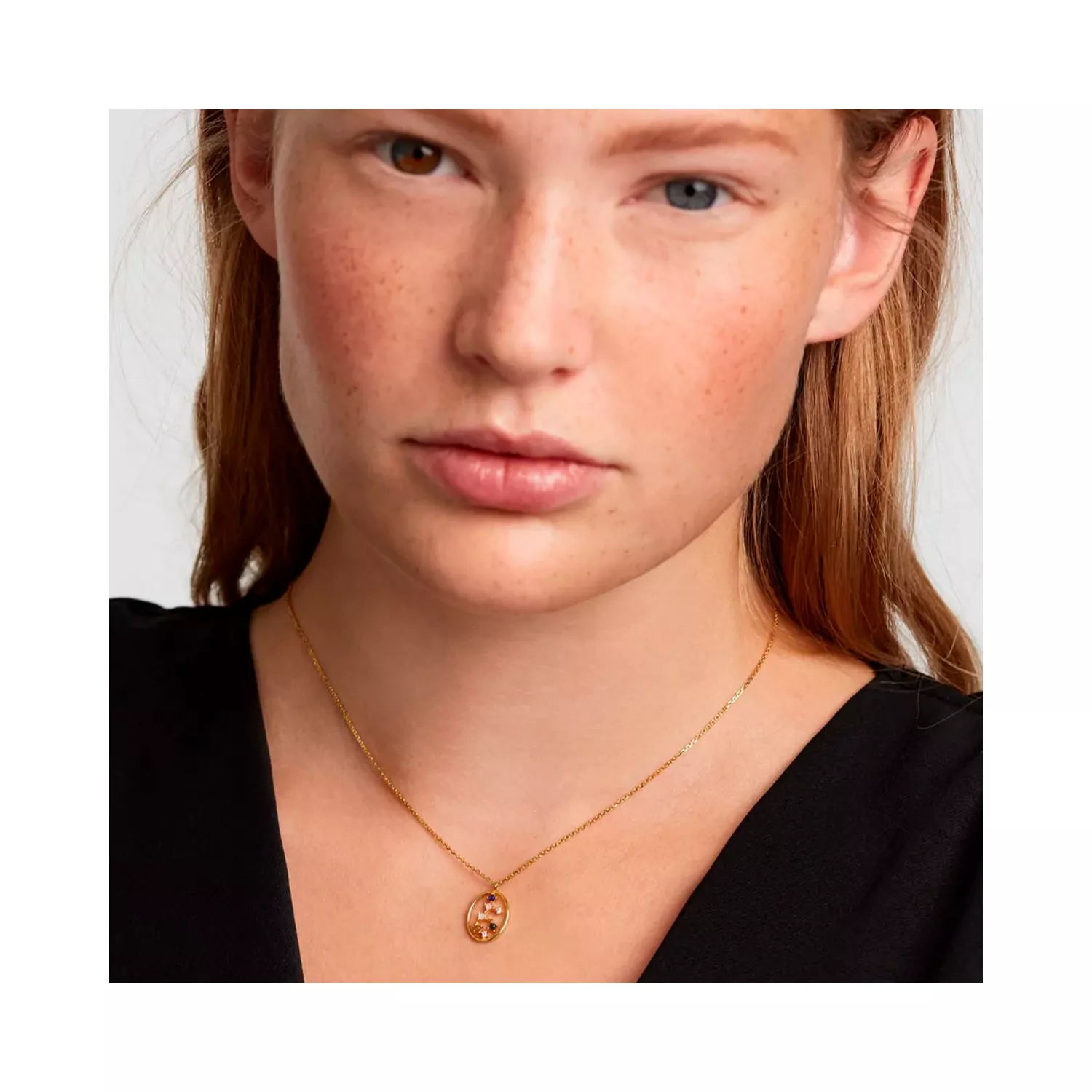 PDPAOLA Aquarius Halskæde 18 kt. Forgyldt Sølv CO01-342-U
