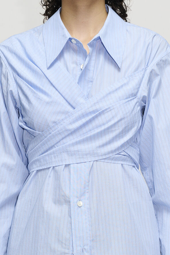 Hope TWISTY SHIRT Office blue stripe