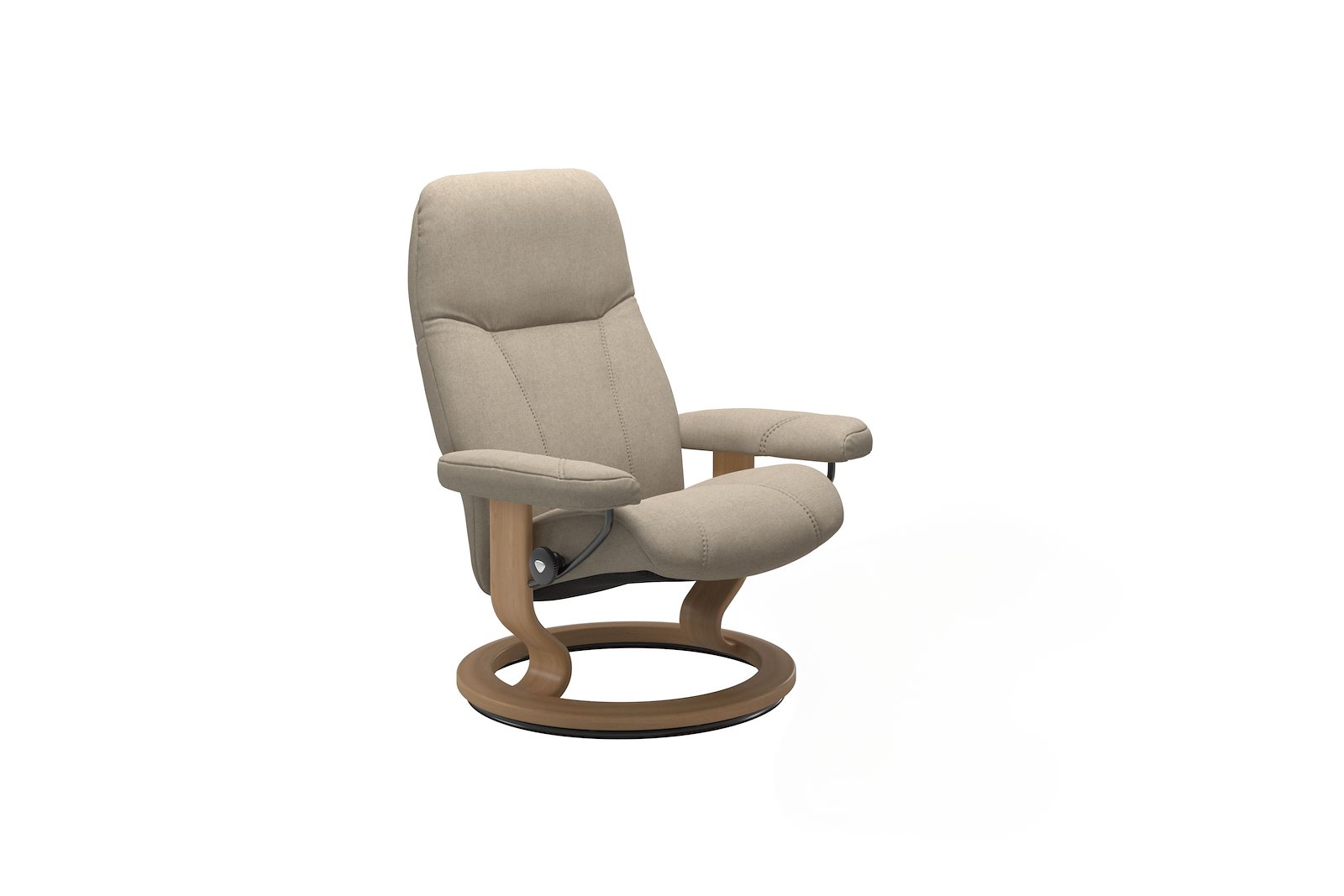 Consul lenestol Tekstil Calido Light Beige - Classic - Eik
