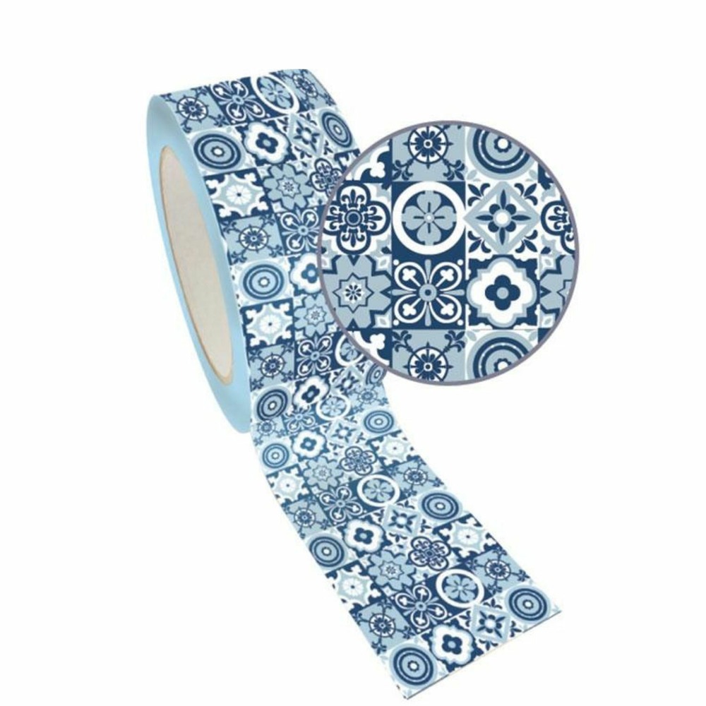 2 masking tapes xl bleu 4,8 cm x 8 m - carrelage