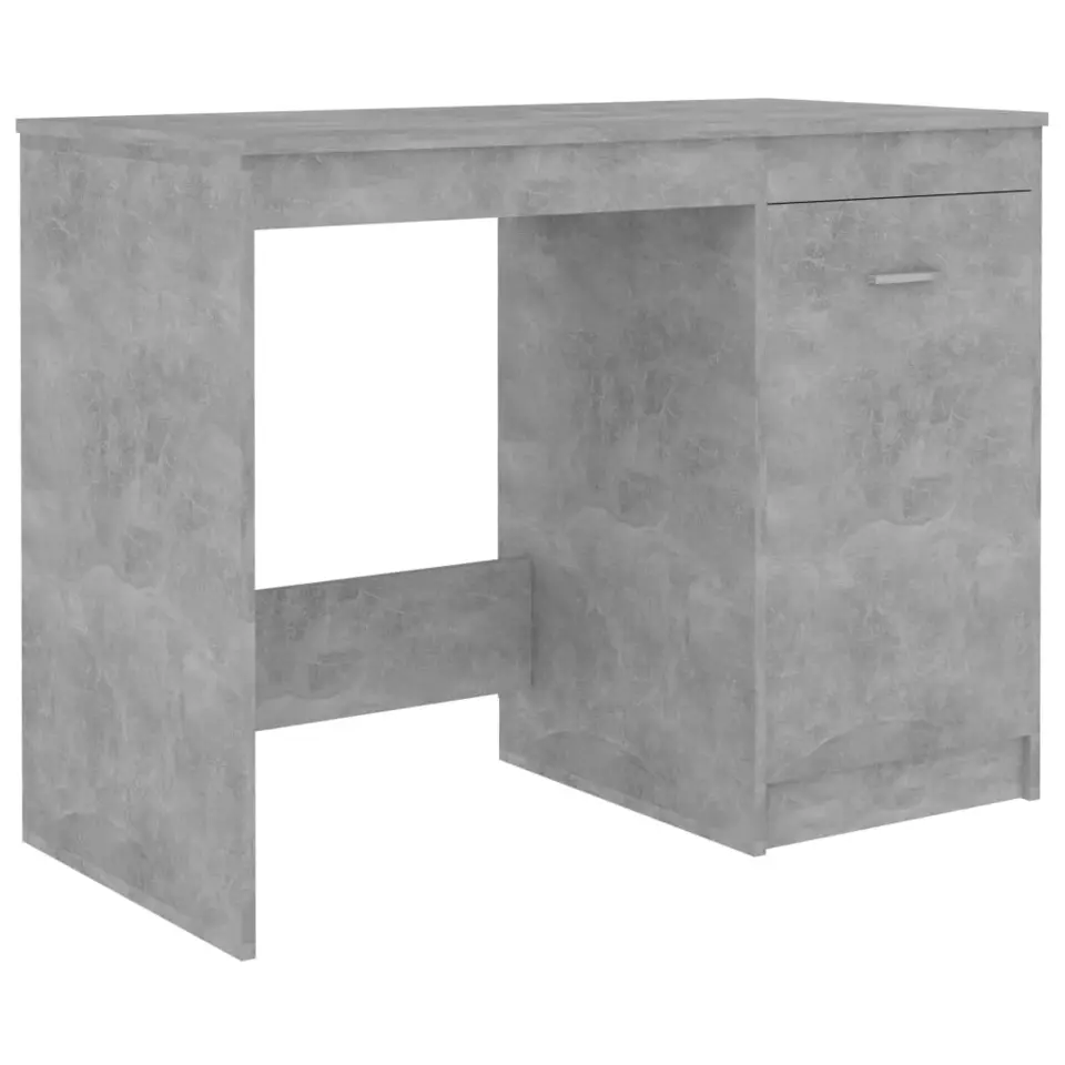 vidaXL - Bureau - Grijs - Bewerkt hout