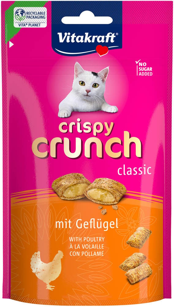 Vitakraft Crispy Crunch Classic - Kattensnack - 60 Gram - kip