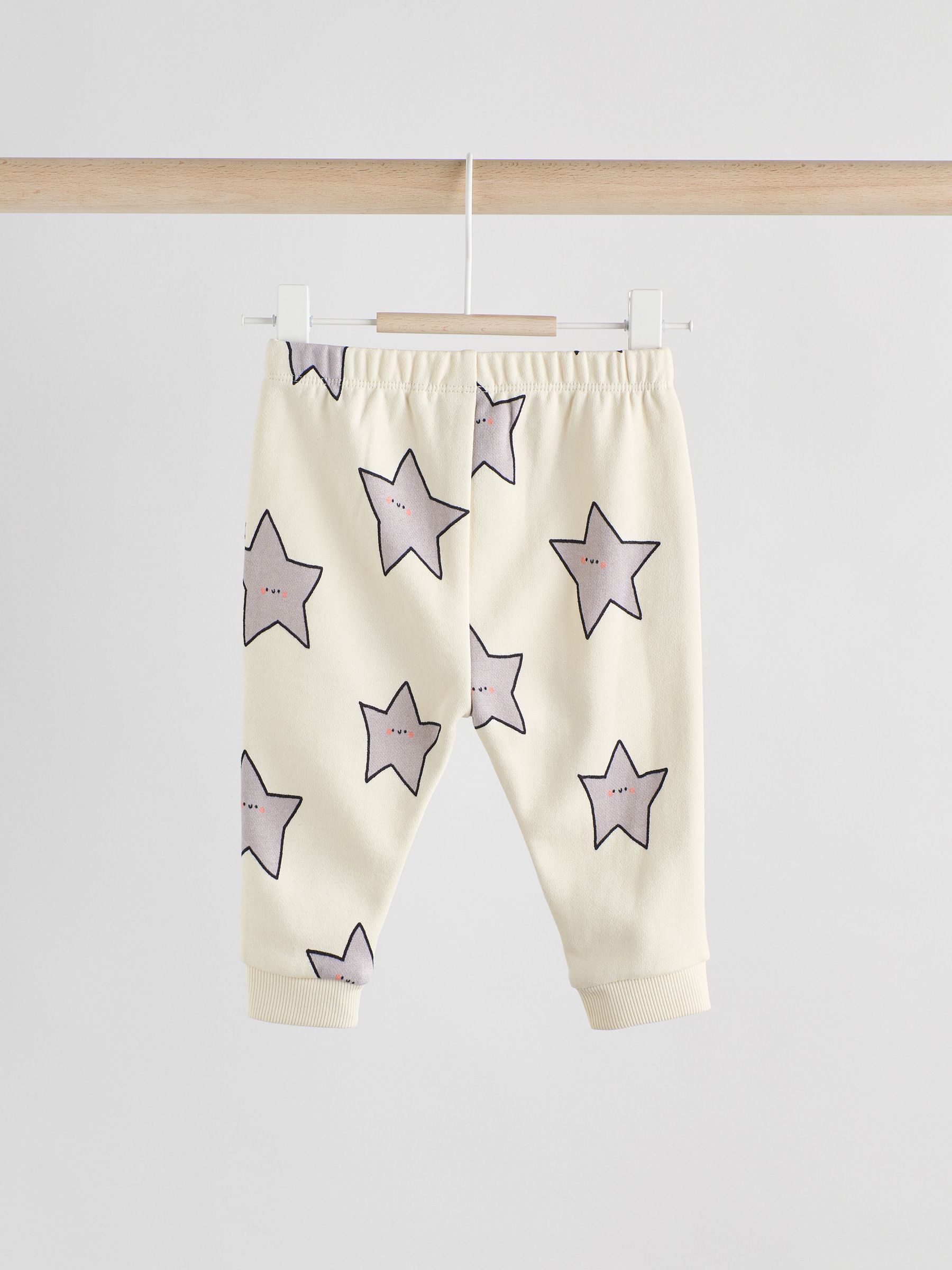 Grijs met sterren - Baby sweatshirt en joggingbroek set (0mnd-2jr)