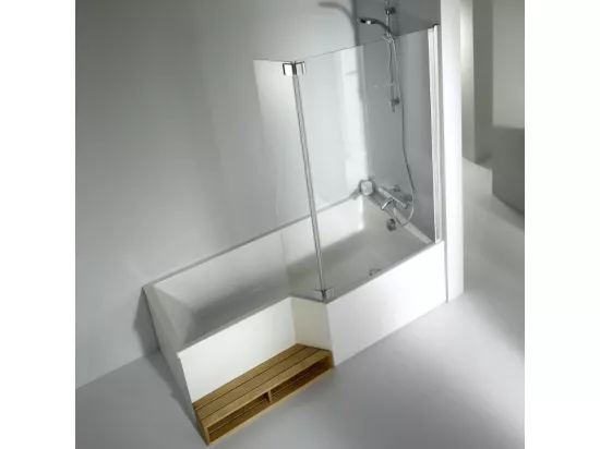 Baignoire bain douche 150 x 80 cm JACOB DELAFON Neo blanc brillant droite